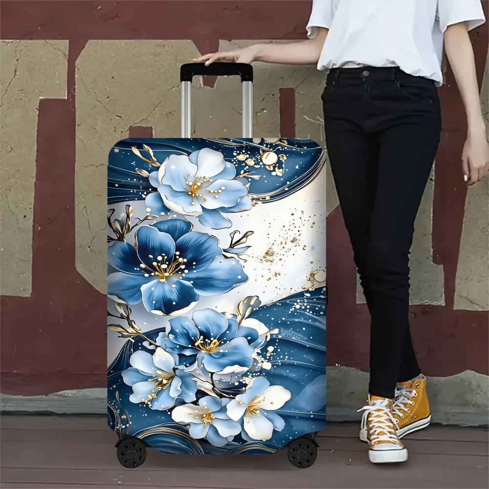 1PC Abstract Blue Floral Swirl Print Luggage Cover for luggage sizes 18 – 32 inches; dust and elastic travel accessories to effe
1PC Abstract Blue Floral Swirl Print Luggage Cover for luggage sizes 18 – 32 inches; dust and elastic travel accessories to effe