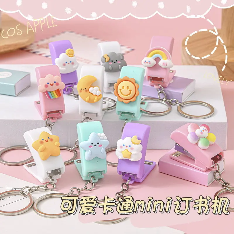 Cartoon Mini Stapler Small Portable Binding Cute Stapler Weather Baby Stapler Keychain
Cartoon Mini Stapler Small Portable Binding Cute Stapler Weather Baby Stapler Keychain