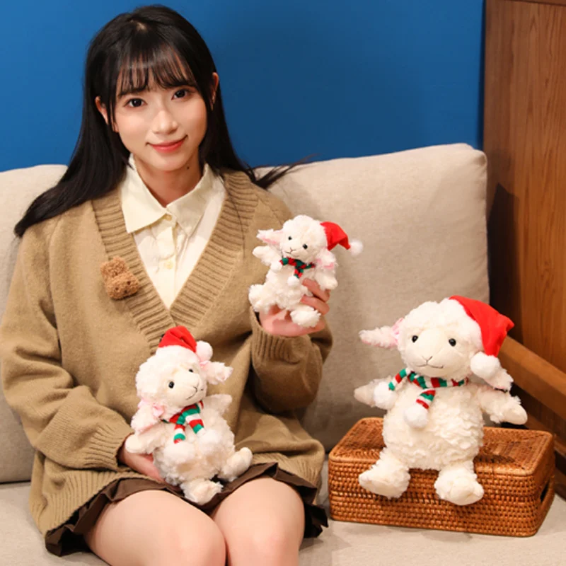 Christmas Running Sheep Plush Kawaii Animal Doll Pillow Cushion Toy Soft Festive Decorations Gift For Children
Christmas Running Sheep Plush Kawaii Animal Doll Pillow Cushion Toy Soft Festive Decorations Gift For Children