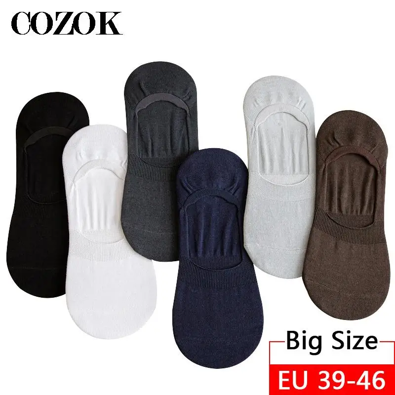 5 Pairs Mens Cool Thin Boat Socks Summer Autumn Plus Big Large Size 45,46 Silicone Anti-slip Invisible Cotton Male Sock Slippers
5 Pairs Mens Cool Thin Boat Socks Summer Autumn Plus Big Large Size 45,46 Silicone Anti-slip Invisible Cotton Male Sock Slippers