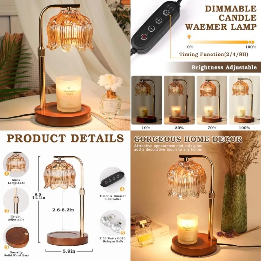 Candle Warmer Lamp for Yankee Candles, Height Adjustable Candle Heater Lamps with Timer, Christmas Birthday Gifts for Women Mom
Candle Warmer Lamp for Yankee Candles, Height Adjustable Candle Heater Lamps with Timer, Christmas Birthday Gifts for Women Mom