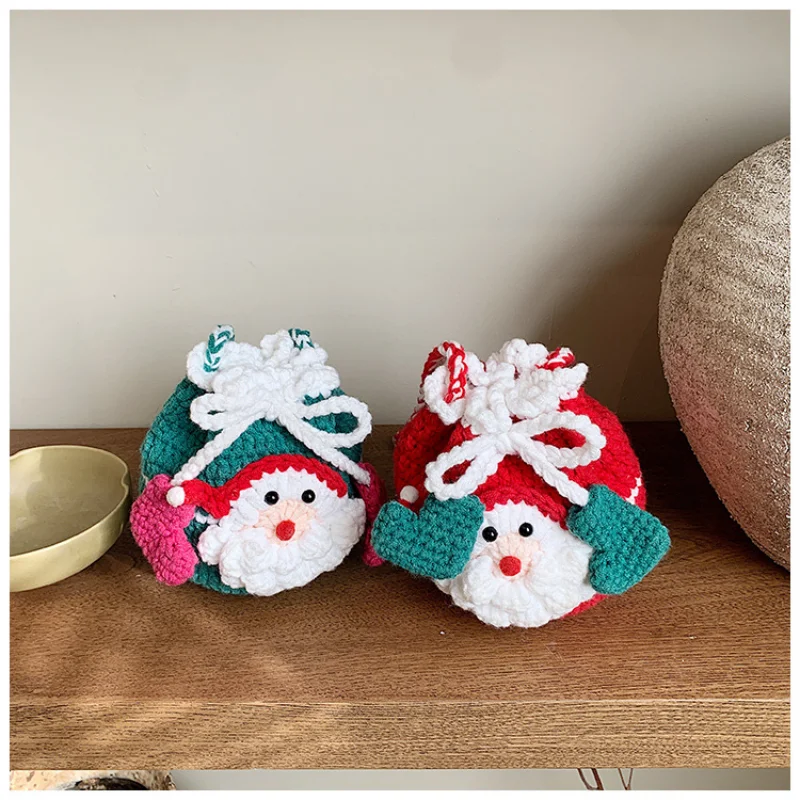 Рождественская счастливая сумка, плетеная сумка из пряжи, женская сумка ручной работы, связанная крючком, креативная сумка через плечо на одно плечо, сувенир
Рождественская счастливая сумка, плетеная сумка из пряжи, женская сумка ручной работы, связанная крючком, креативная сумка через плечо на одно плечо, сувенир