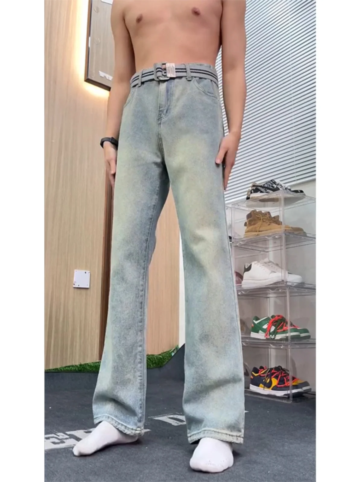 Trendy Men's Mid-High Waist Straight Leg Jeans Retro Mud Yellow Blue Soft Denim Slimming Jeans Casual Cotton Polyester Blend
Trendy Men's Mid-High Waist Straight Leg Jeans Retro Mud Yellow Blue Soft Denim Slimming Jeans Casual Cotton Polyester Blend