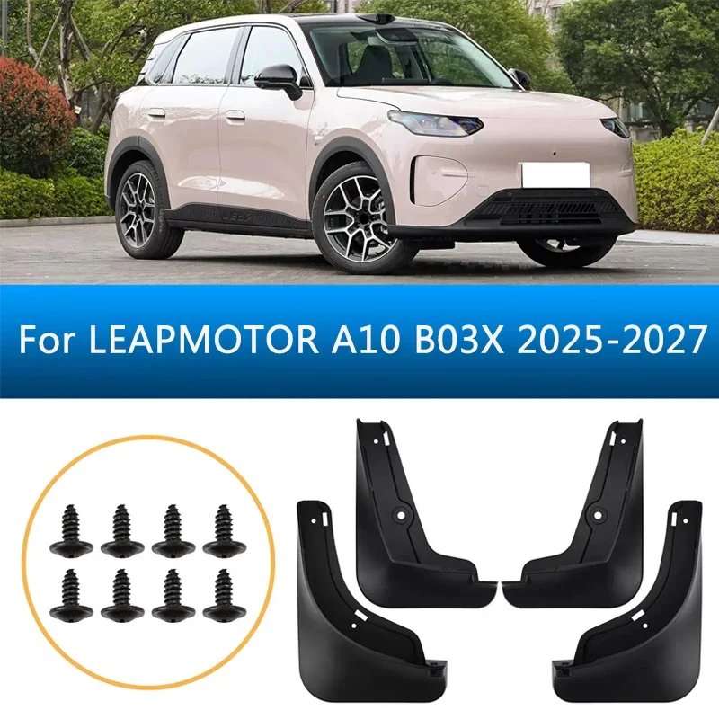 4pcs ABS Car Wheel Fender Splash Flaps For LEAPMOTOR A10 B03X 2025-2027 Auto Durable Flexible Waterproof Dustproof Accessories
4pcs ABS Car Wheel Fender Splash Flaps For LEAPMOTOR A10 B03X 2025-2027 Auto Durable Flexible Waterproof Dustproof Accessories