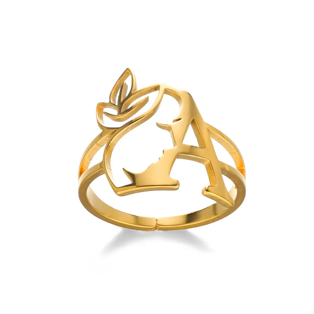 Side Face Hollow Portrait 26 Letter Ring DY Fashionable Letter Ring Stainless Steel Gold Plated Trendy Copper Cluster Rings
Side Face Hollow Portrait 26 Letter Ring DY Fashionable Letter Ring Stainless Steel Gold Plated Trendy Copper Cluster Rings