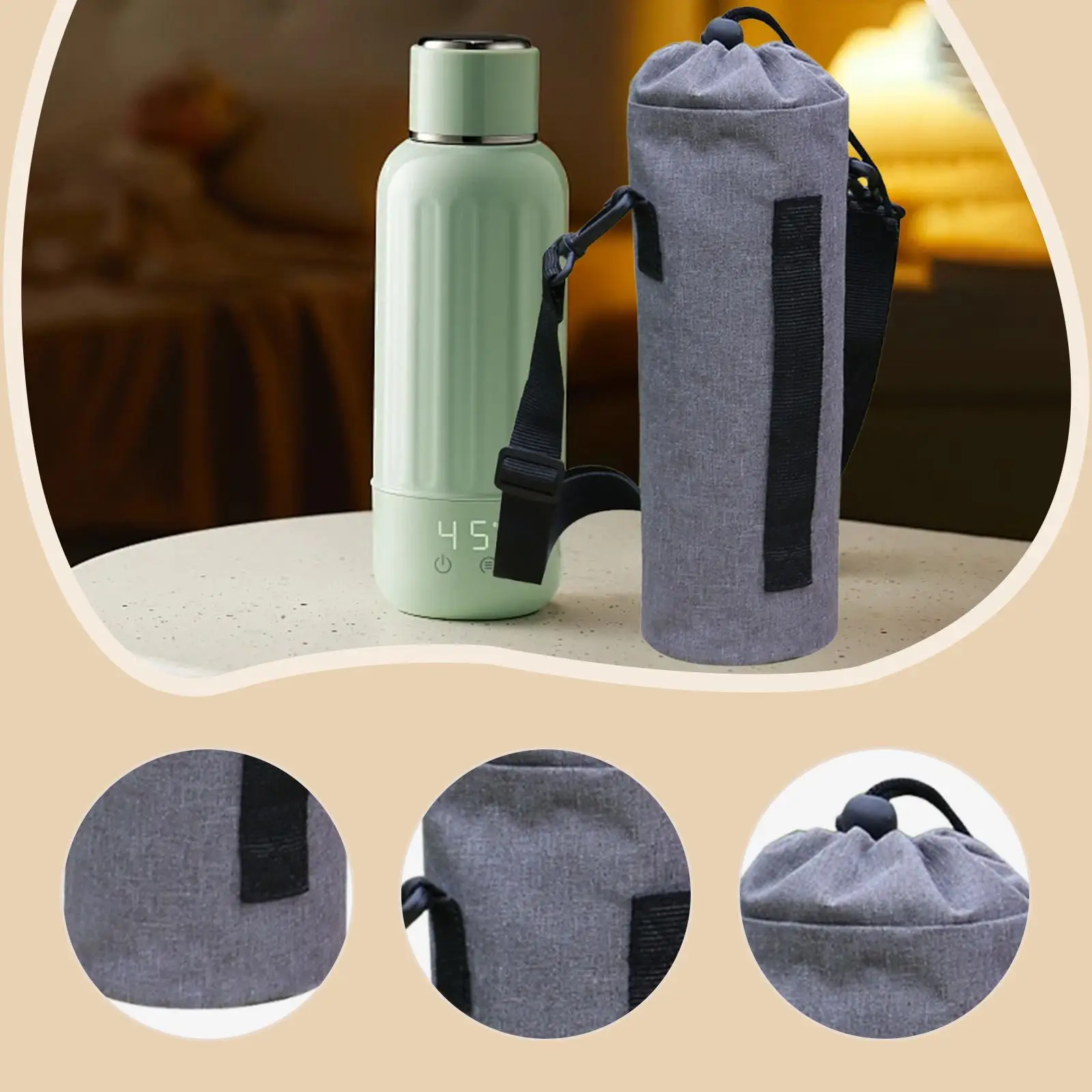Sports Water Bottle Sleeve Insulated Thermal Bottle Cover Portable Carry Bag with Shoulder Strap for Gym Hiking
Sports Water Bottle Sleeve Insulated Thermal Bottle Cover Portable Carry Bag with Shoulder Strap for Gym Hiking