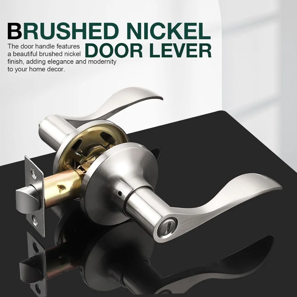 10 Pack Privacy Door Levers Bedroom Handle with Lock Satin Nickel Interior Door Handles Keyless Door Lock Wave Bed
10 Pack Privacy Door Levers Bedroom Handle with Lock Satin Nickel Interior Door Handles Keyless Door Lock Wave Bed