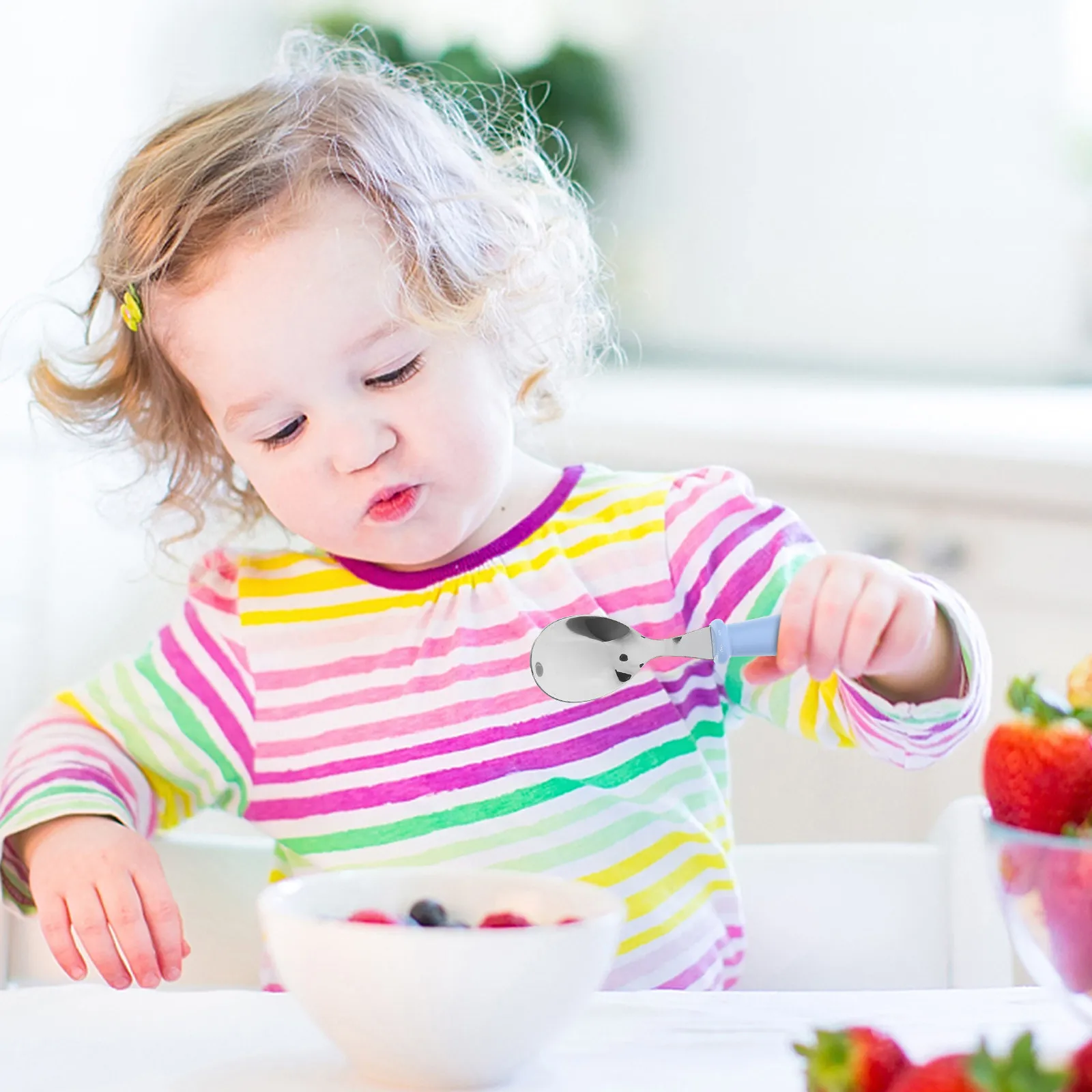 1Set Stainless Steel Children Utensils Toddler Spoon Fork Plastic Handle Safe Kids Utensil Set Toddler Silverware Set
1Set Stainless Steel Children Utensils Toddler Spoon Fork Plastic Handle Safe Kids Utensil Set Toddler Silverware Set