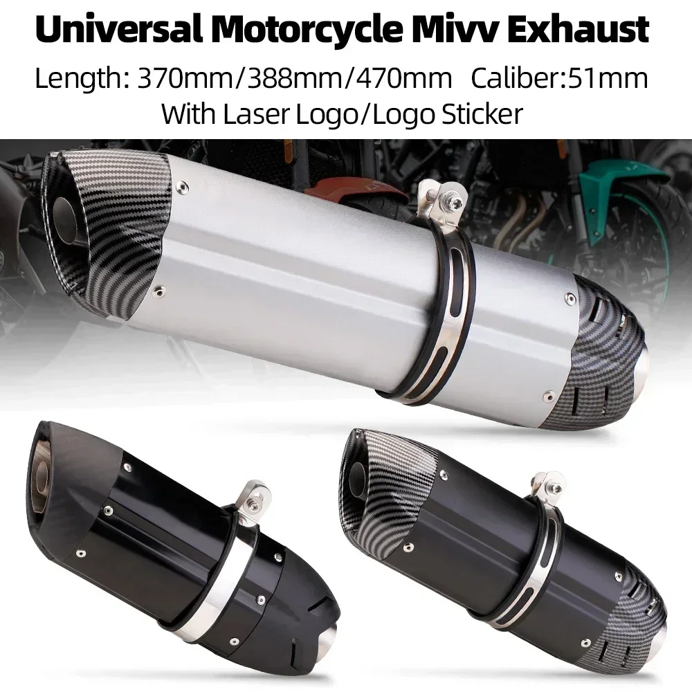 51MM Universal Motorcycle Mivv Exhaust Muffler Escape For Z250 Z800 Z900 R1 R3 R6 R25 MT07 ZX10R ZX6R ETC Exhaust Escape Modify,
51MM Universal Motorcycle Mivv Exhaust Muffler Escape For Z250 Z800 Z900 R1 R3 R6 R25 MT07 ZX10R ZX6R ETC Exhaust Escape Modify,