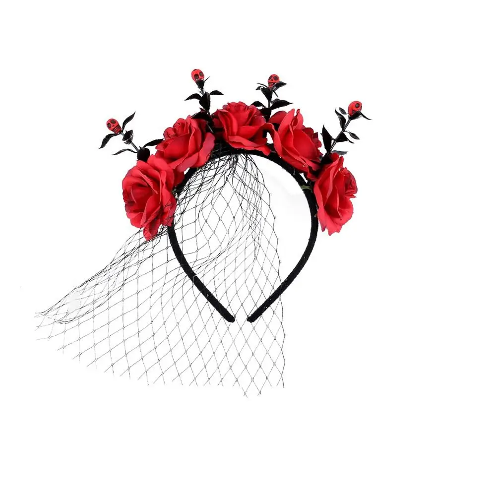 with Veil Halloween Rose Flower Headband Festiva Party Gothic Cosplay Costume Headwear Mexican Rose Flower Crown for Women
with Veil Halloween Rose Flower Headband Festiva Party Gothic Cosplay Costume Headwear Mexican Rose Flower Crown for Women