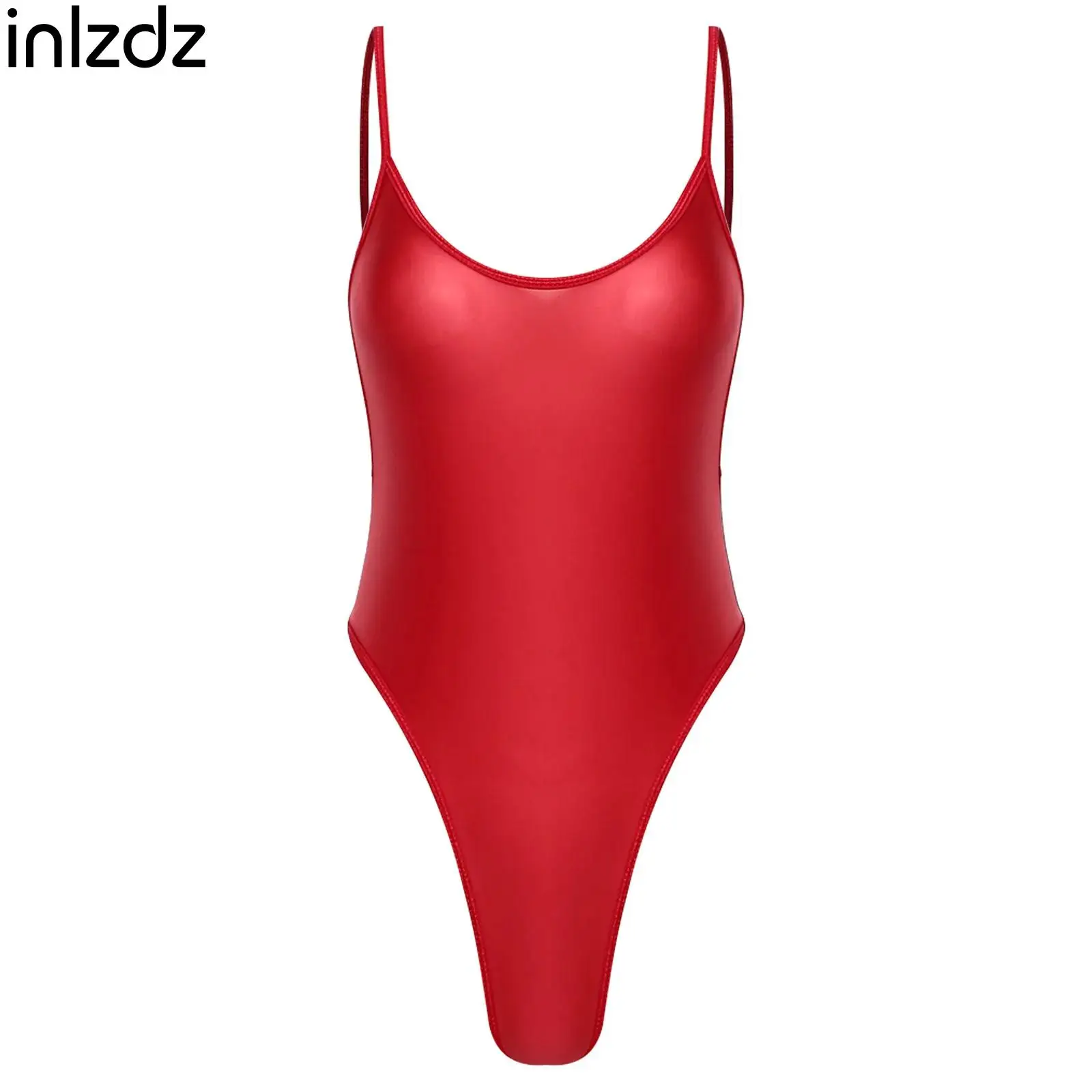 Womens Nightclub Beach Diving Swimwear Glossy Oil Shiny Backless Leotard High Cut Stretchy Sling One Piece Bodysuit
Womens Nightclub Beach Diving Swimwear Glossy Oil Shiny Backless Leotard High Cut Stretchy Sling One Piece Bodysuit