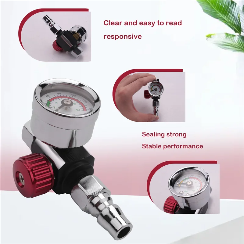 1 шт. 1/4 дюйма Bsp мини-регулятор воздуха, клапан, инструмент, прочный маленький манометр хвоста, 48 х 60 мм с насадкой для распылительного инструмента
1 шт. 1/4 дюйма Bsp мини-регулятор воздуха, клапан, инструмент, прочный маленький манометр хвоста, 48 х 60 мм с насадкой для распылительного инструмента
