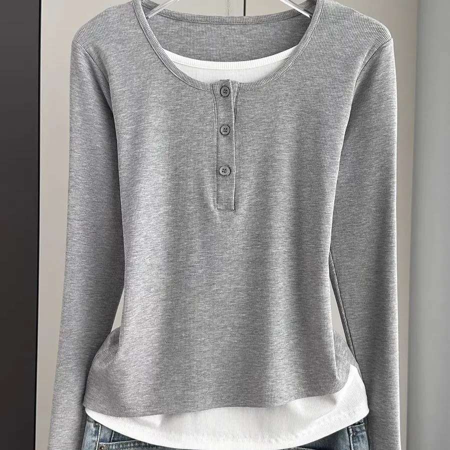 Women's Loose Long Sve T-irt Thin Base Layer irt Inner Wear Spring Summer Autumn Seasonal Top Casual Faion Basic Design
Women's Loose Long Sve T-irt Thin Base Layer irt Inner Wear Spring Summer Autumn Seasonal Top Casual Faion Basic Design