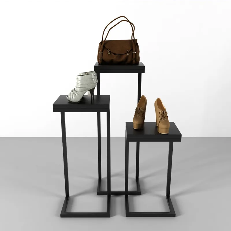 Clothing store window display rack, shoes, bags, decorative props, shelves, high and low tables, running water table, clothing
Clothing store window display rack, shoes, bags, decorative props, shelves, high and low tables, running water table, clothing