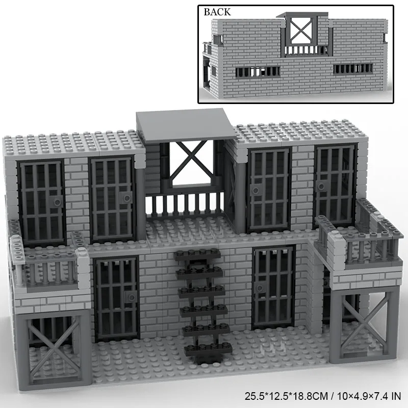WWII Military Prison Jail House Base MOC Building Blocks Police Thief Battle Scene Construction Bricks Toy Model Gift Kid Boy
WWII Military Prison Jail House Base MOC Building Blocks Police Thief Battle Scene Construction Bricks Toy Model Gift Kid Boy