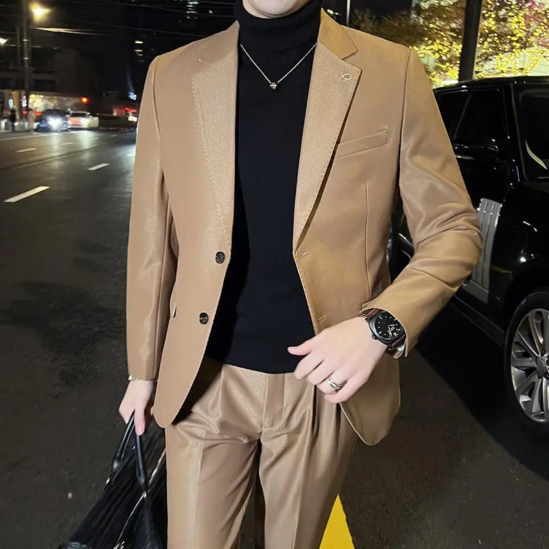 2023 Latest Design Men Suit Groom Wedding Stage Tuxedos Best Costume Men Business Social Suits Dress 2 Piece (Jacket+Pant)
2023 Latest Design Men Suit Groom Wedding Stage Tuxedos Best Costume Men Business Social Suits Dress 2 Piece (Jacket+Pant)
