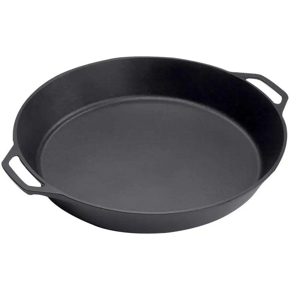 17-Inch Pre-Seasoned Cast Iron Skillet with Dual Handles - Versatile Cooking on Stove, Oven, Grill, or Campfire - Black
17-Inch Pre-Seasoned Cast Iron Skillet with Dual Handles - Versatile Cooking on Stove, Oven, Grill, or Campfire - Black