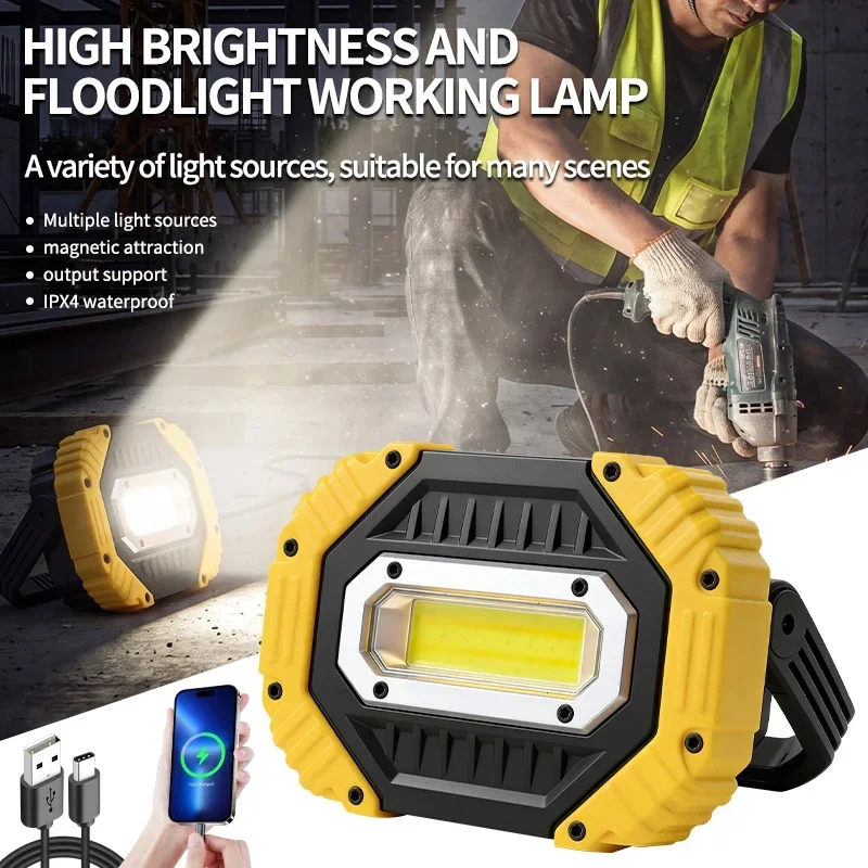 2026 new work light 6COB strong light portable multi-functional outdoor camping light emergency light tent light
2026 new work light 6COB strong light portable multi-functional outdoor camping light emergency light tent light