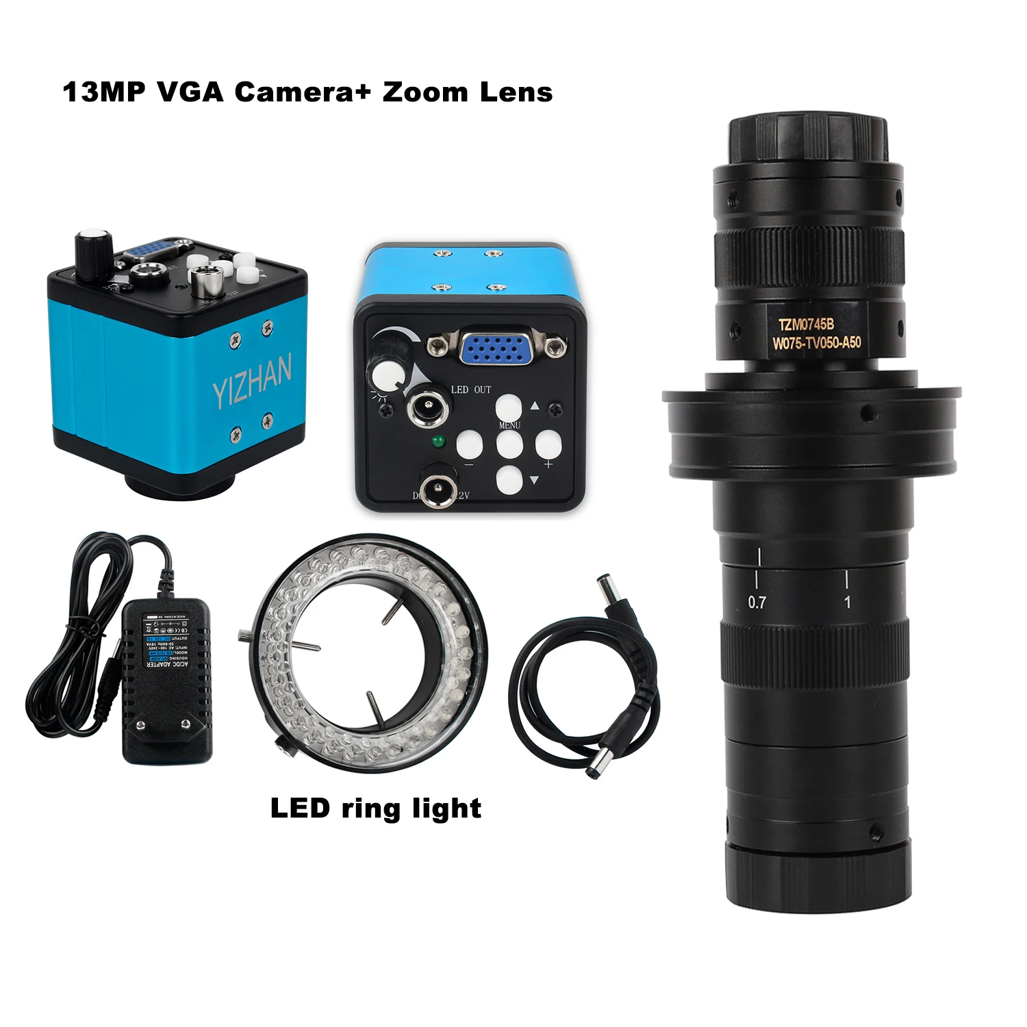 4K 2K FULL HD Industrial Microscope Camera HDMI USB TYPE-C C-Mount Digital Camera Via Type Measurement 0.7X-4.5X Zoom Lens
4K 2K FULL HD Industrial Microscope Camera HDMI USB TYPE-C C-Mount Digital Camera Via Type Measurement 0.7X-4.5X Zoom Lens
