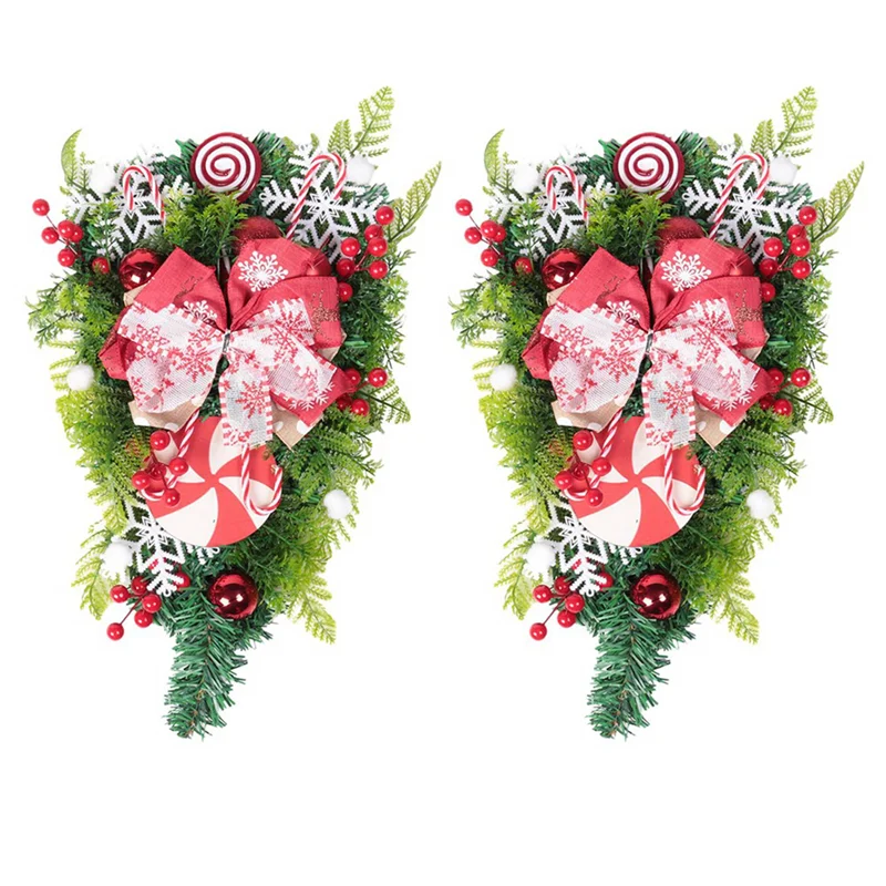 B50C 2X Рождественский венок из конфетной трости для входной двери Рождественские украшения для лестницы Рождественский венок 12X24 дюймов
B50C 2X Рождественский венок из конфетной трости для входной двери Рождественские украшения для лестницы Рождественский венок 12X24 дюймов