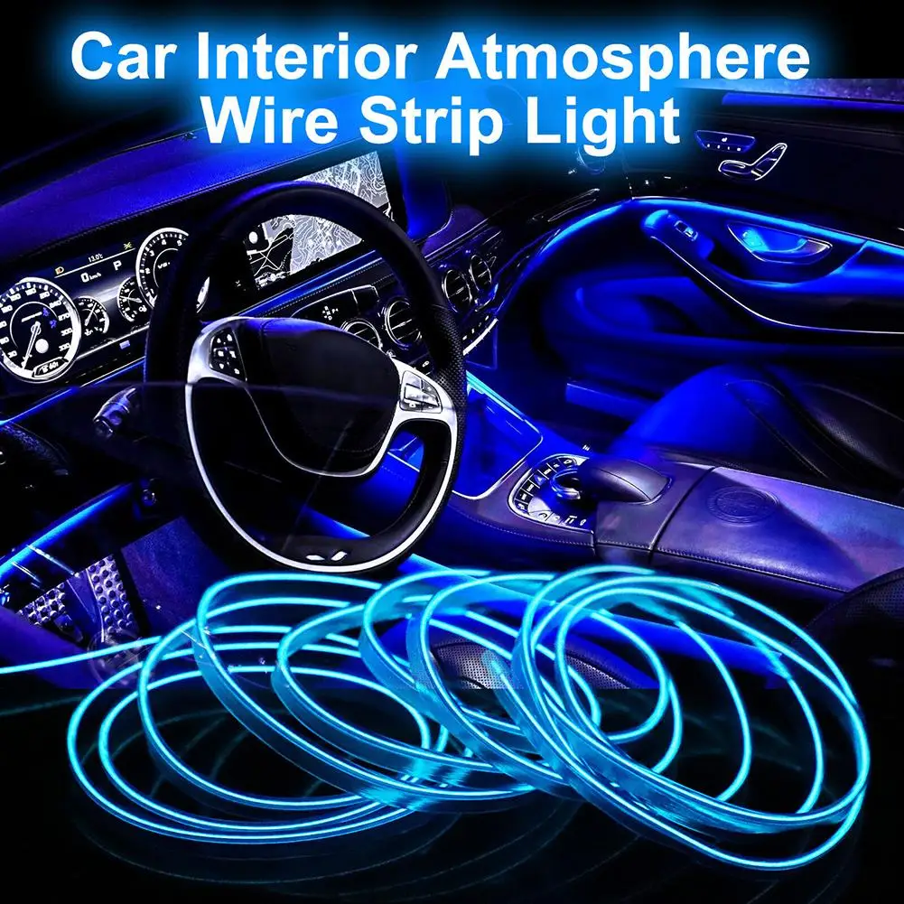 Car LED Strip Lights 9.8FT Flexible EL Cable Lighting Kits Auto Interior Atmosphere Wire Strip Lights Accessories
Car LED Strip Lights 9.8FT Flexible EL Cable Lighting Kits Auto Interior Atmosphere Wire Strip Lights Accessories