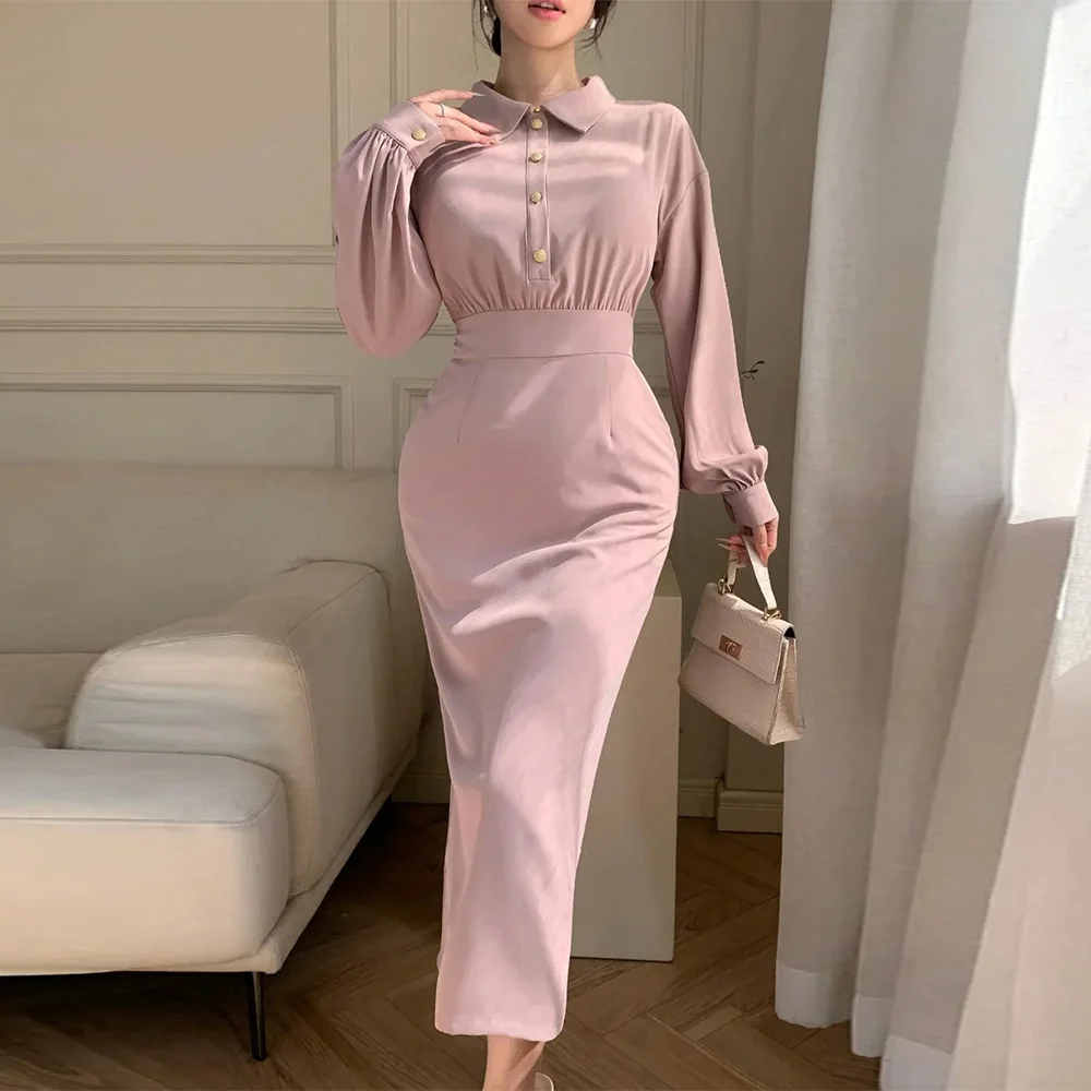 Formal V-Neck Mermaid Evening Dress Customized Temperament Buttons Celebrity Gowns Long Sleeves Ankle Length Party Dress
Formal V-Neck Mermaid Evening Dress Customized Temperament Buttons Celebrity Gowns Long Sleeves Ankle Length Party Dress