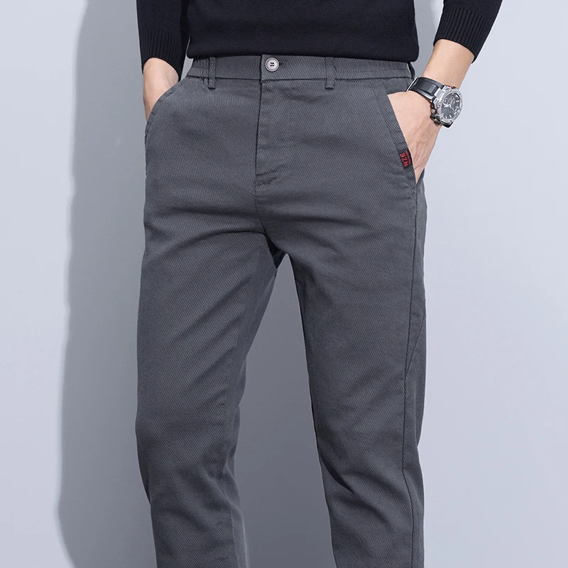 Spring Autumn Men's Slim Casual Pants Stretch Korean Elastic Waist Straight Fashion Classic Trousers Solid Color Men Clothes
Spring Autumn Men's Slim Casual Pants Stretch Korean Elastic Waist Straight Fashion Classic Trousers Solid Color Men Clothes
