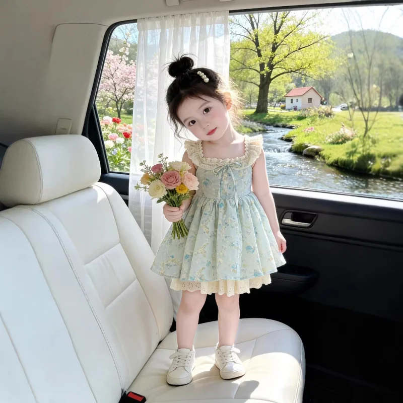 In-stock girls' floral dress with small flutter sleeves, new summer style, sweet princess dress for little girls, suitable for v
In-stock girls' floral dress with small flutter sleeves, new summer style, sweet princess dress for little girls, suitable for v