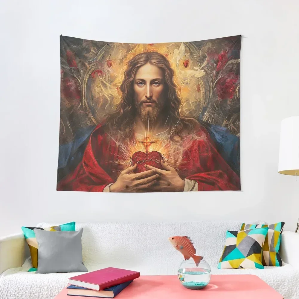 Sacred Heart of Jesus version 2 Tapestry Aesthetic Room Decorations Decorative Wall Mural Wall Deco Tapestry
Sacred Heart of Jesus version 2 Tapestry Aesthetic Room Decorations Decorative Wall Mural Wall Deco Tapestry
