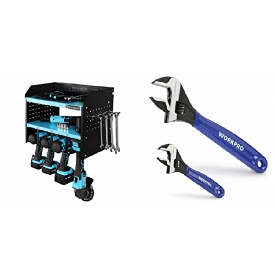 Набор из 2 регулируемых гаечных ключей с органайзером для электроинструментов DURATECH
Набор из 2 регулируемых гаечных ключей с органайзером для электроинструментов DURATECH