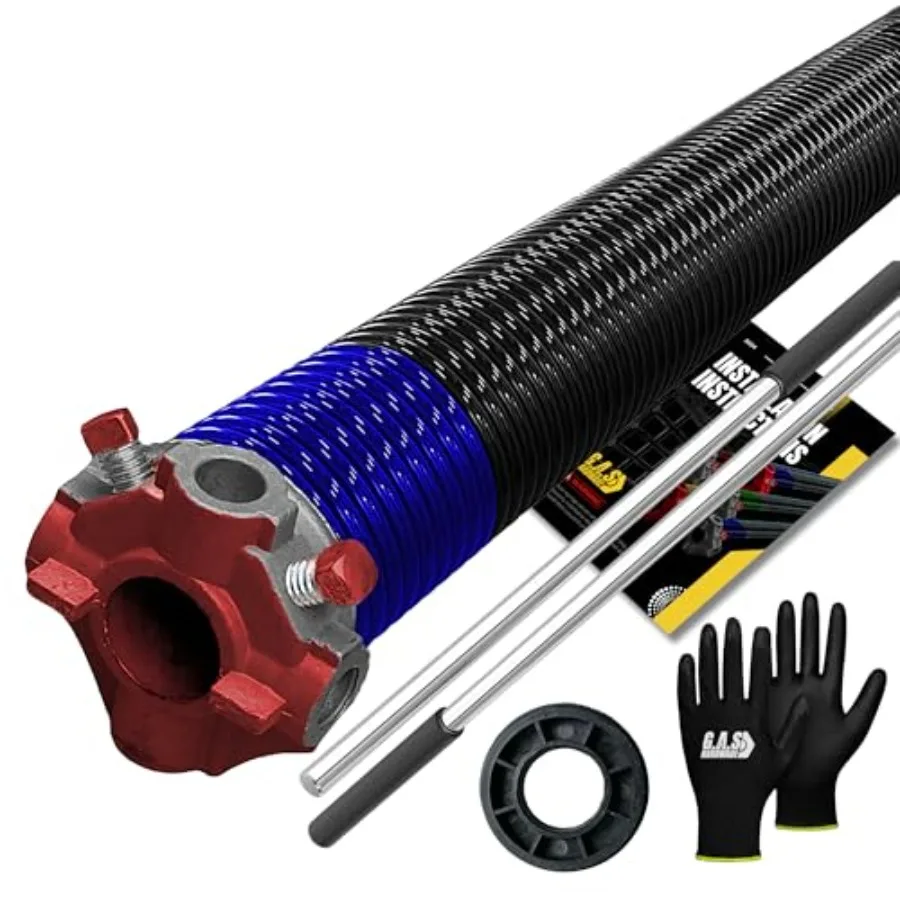 Garage Door Torsion Spring Includes 1" Nylon Bushing, Gloves, and Winding Bars for Left Side of Garage Door Precision E-Coating
Garage Door Torsion Spring Includes 1" Nylon Bushing, Gloves, and Winding Bars for Left Side of Garage Door Precision E-Coating