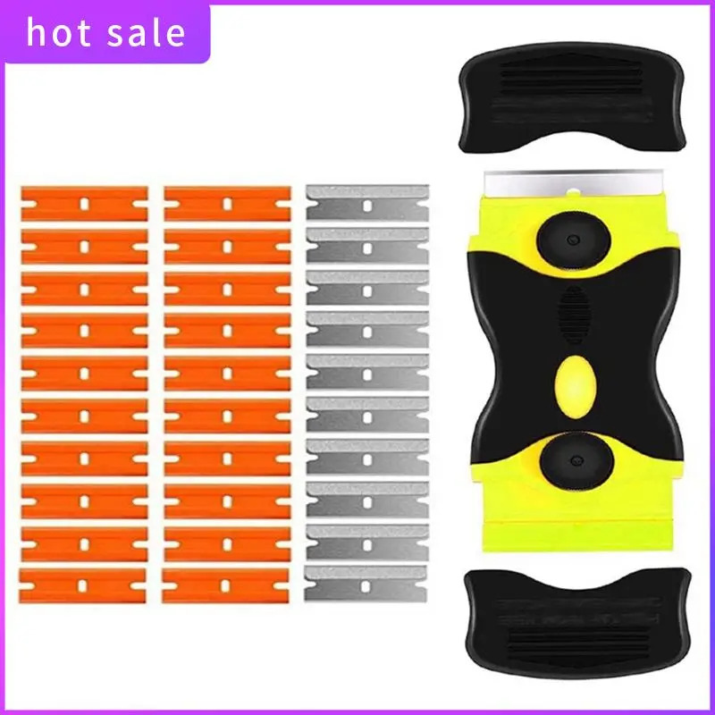 31-Piece Multi-Purpose Scraper Set With 20 Plastic And 10 Metal Blades Scraper Cleaning Tools
31-Piece Multi-Purpose Scraper Set With 20 Plastic And 10 Metal Blades Scraper Cleaning Tools
