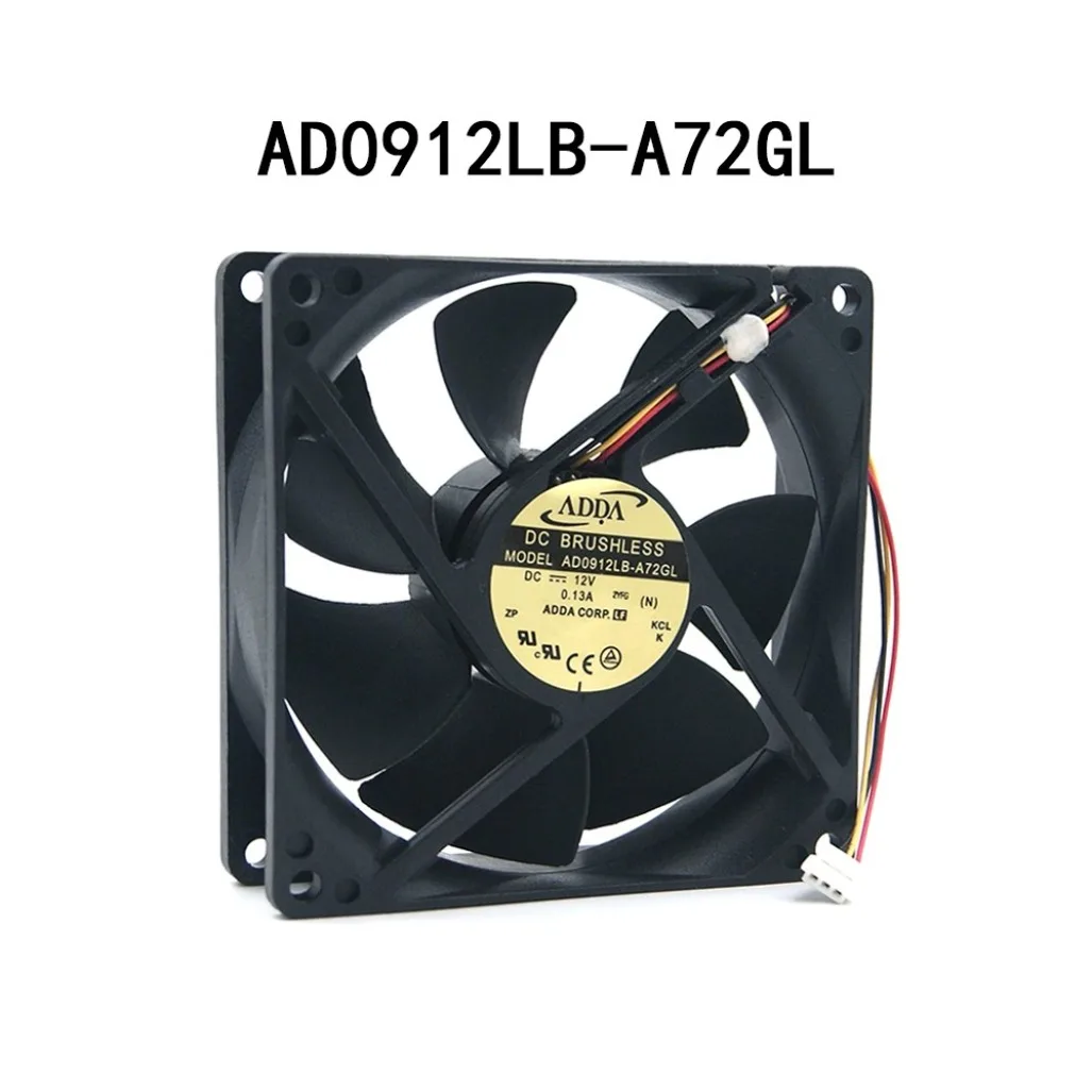 New in box for ADDA Silent fan 90*90*25mm AD0912LB-A72GL 12VDC 0.13A radiator
New in box for ADDA Silent fan 90*90*25mm AD0912LB-A72GL 12VDC 0.13A radiator