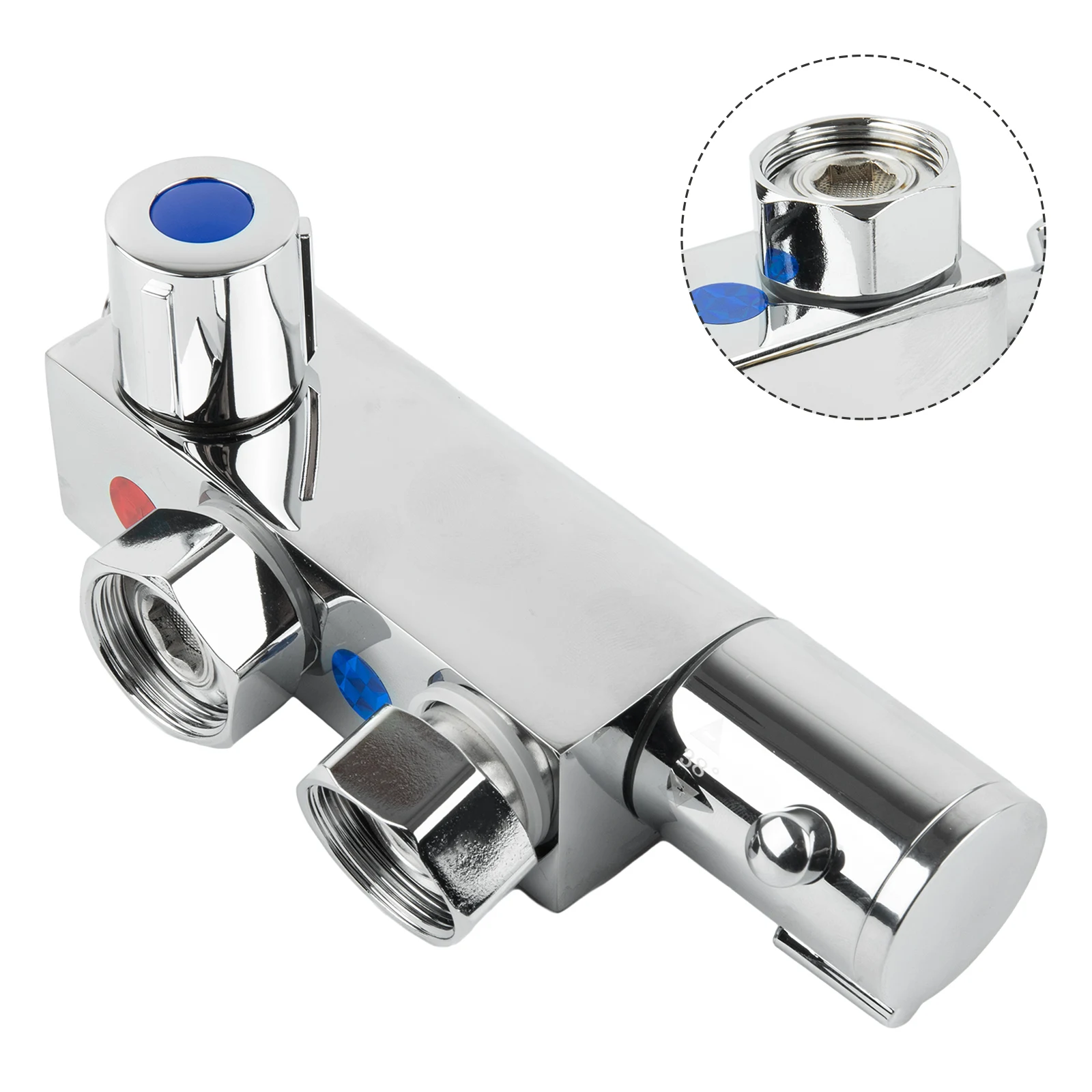 Thermostatically Low Pressure System Shower Mixer Valve 1/2\" Hot Cold Connectors Controlled Temperature Hot Sale
Thermostatically Low Pressure System Shower Mixer Valve 1/2\" Hot Cold Connectors Controlled Temperature Hot Sale