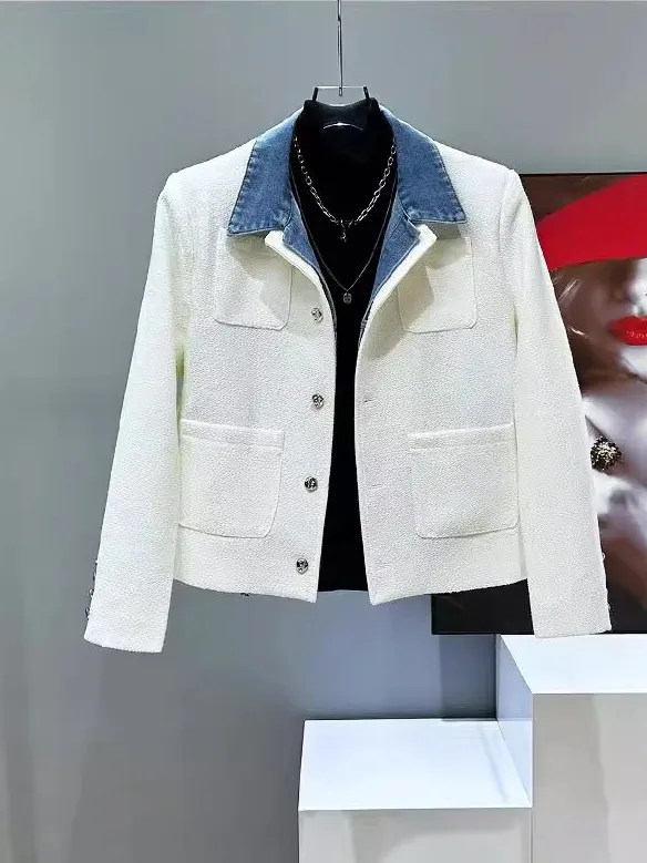 Tailored Denim oulder Pad Jaet Men's Sli Casual Sle Warmth Long Sve ort Coat Button Closure No Hat Included
Tailored Denim oulder Pad Jaet Men's Sli Casual Sle Warmth Long Sve ort Coat Button Closure No Hat Included