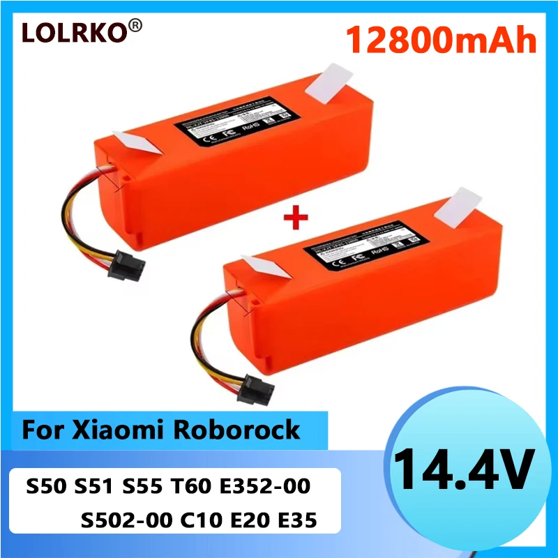 14.4V 6500mAh Original Replacement Battery For Xiaomi Roborock S50 S51 S52 S53 S55 S60 S4 S5 S6 S7 Robot Vacuum Cleaner Battery
14.4V 6500mAh Original Replacement Battery For Xiaomi Roborock S50 S51 S52 S53 S55 S60 S4 S5 S6 S7 Robot Vacuum Cleaner Battery
