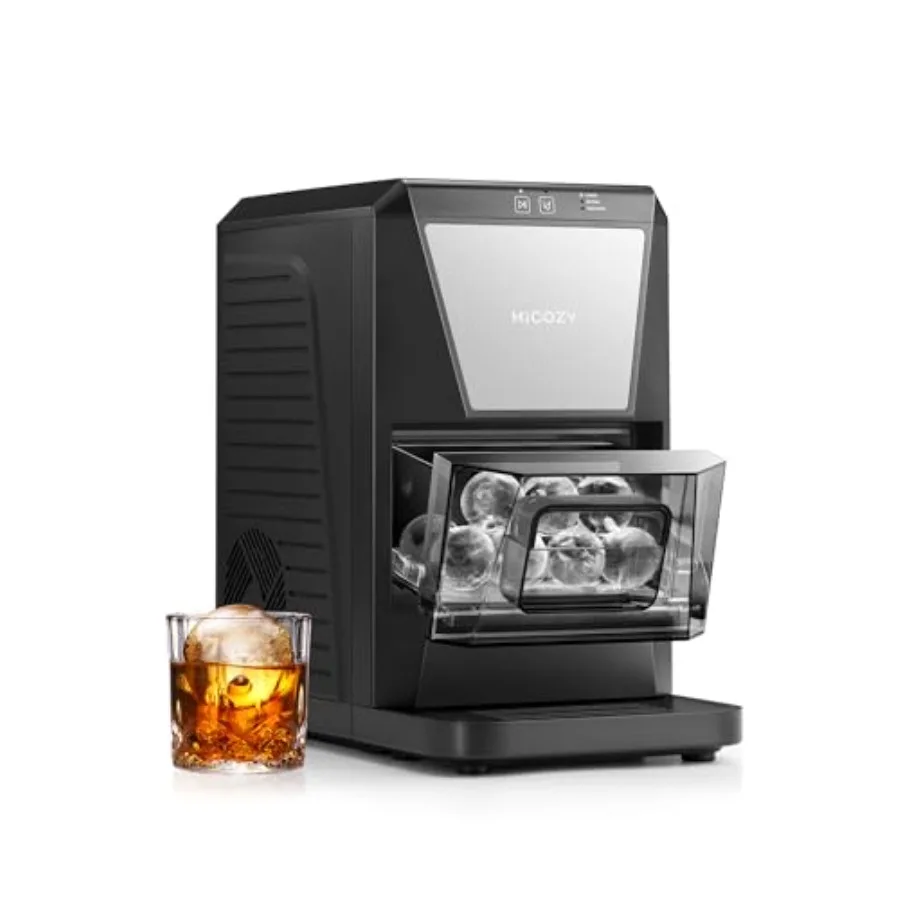 Countertop sphere ice maker for cocktails and whiskey: B1 2 clear ice ball maker, stainless steel, transparent, produces 2 larg
Countertop sphere ice maker for cocktails and whiskey: B1 2 clear ice ball maker, stainless steel, transparent, produces 2 larg