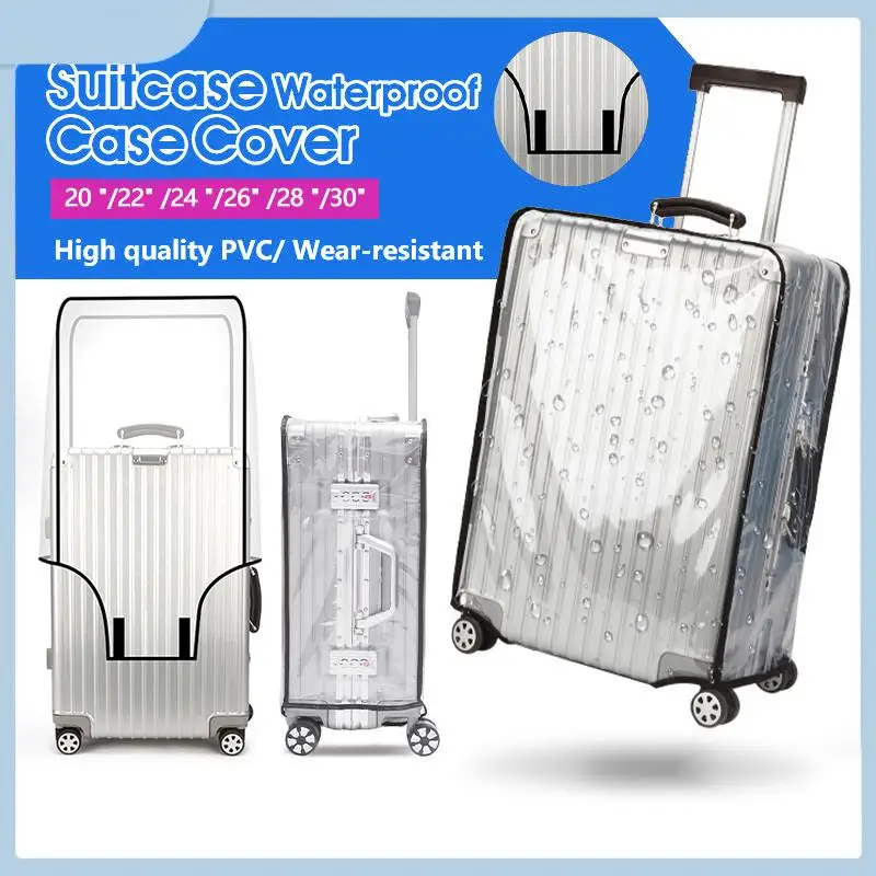 Travel Transparent Luggage Cover Waterproof And Dustproof PVC Wear Resistant Fits 20-30 Inch Suitcases
Travel Transparent Luggage Cover Waterproof And Dustproof PVC Wear Resistant Fits 20-30 Inch Suitcases