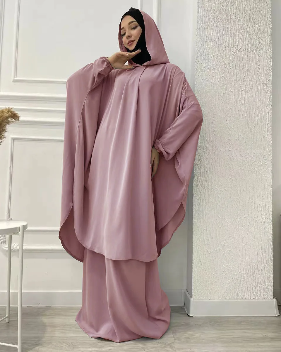 Ramadan Hooded Abaya Muslim Women Prayer Garment Jilbab 2 Piece Set Long Khimar Hijab Dress Abayas Skirt Sets Islamic Clothing
Ramadan Hooded Abaya Muslim Women Prayer Garment Jilbab 2 Piece Set Long Khimar Hijab Dress Abayas Skirt Sets Islamic Clothing