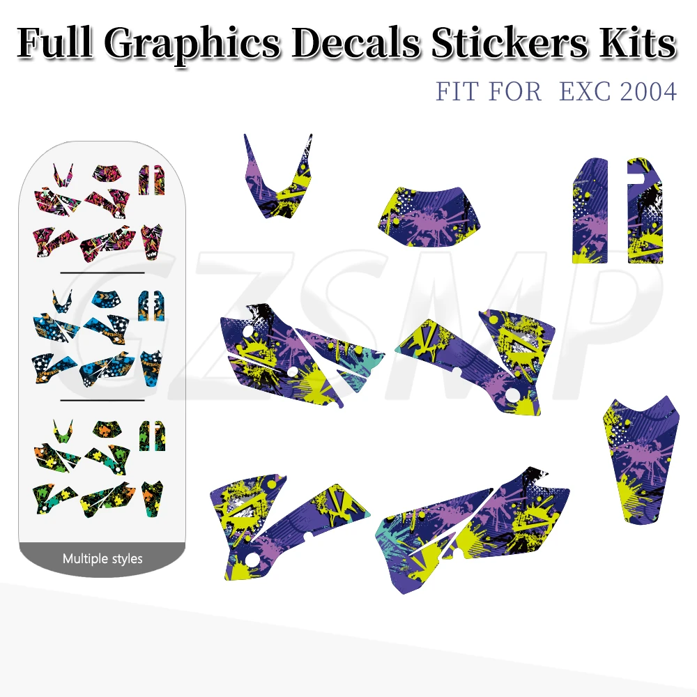 Motorcycle Body Decoration Graphics Decals Stickers Fit for EXC 2004 125 200 250 300 400 450 525
Motorcycle Body Decoration Graphics Decals Stickers Fit for EXC 2004 125 200 250 300 400 450 525