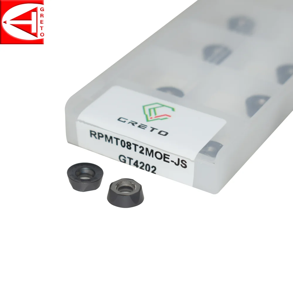 GRETO RPMT08T2MOE-JS GT4202 GT4204 Твердосплавная торцевая фреза RPMT 08T2 MOE-JS RPMT 08T2MO
GRETO RPMT08T2MOE-JS GT4202 GT4204 Твердосплавная торцевая фреза RPMT 08T2 MOE-JS RPMT 08T2MO