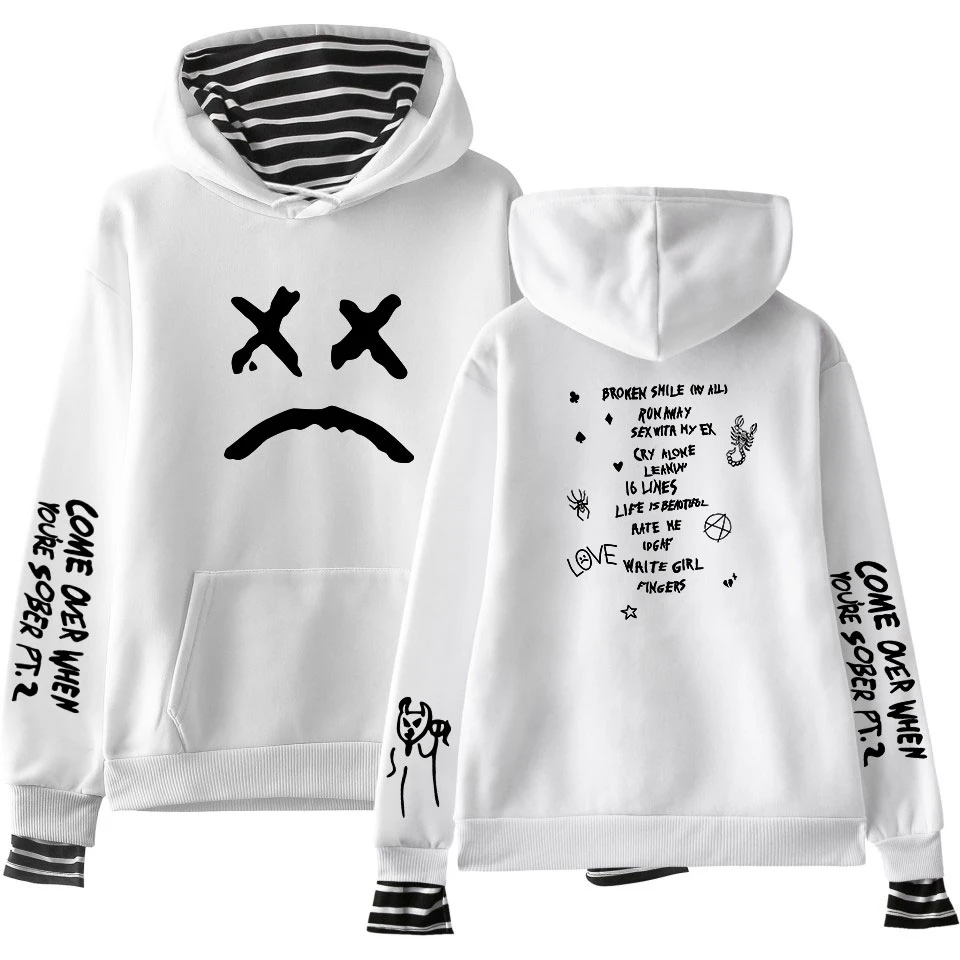 Толстовка Мужская/женская из двух частей с принтом Lil Peep, Модный свитшот в стиле Харадзюку, худи свободного покроя, верхняя одежда для мальчиков, осень 2020
Толстовка Мужская/женская из двух частей с принтом Lil Peep, Модный свитшот в стиле Харадзюку, худи свободного покроя, верхняя одежда для мальчиков, осень 2020