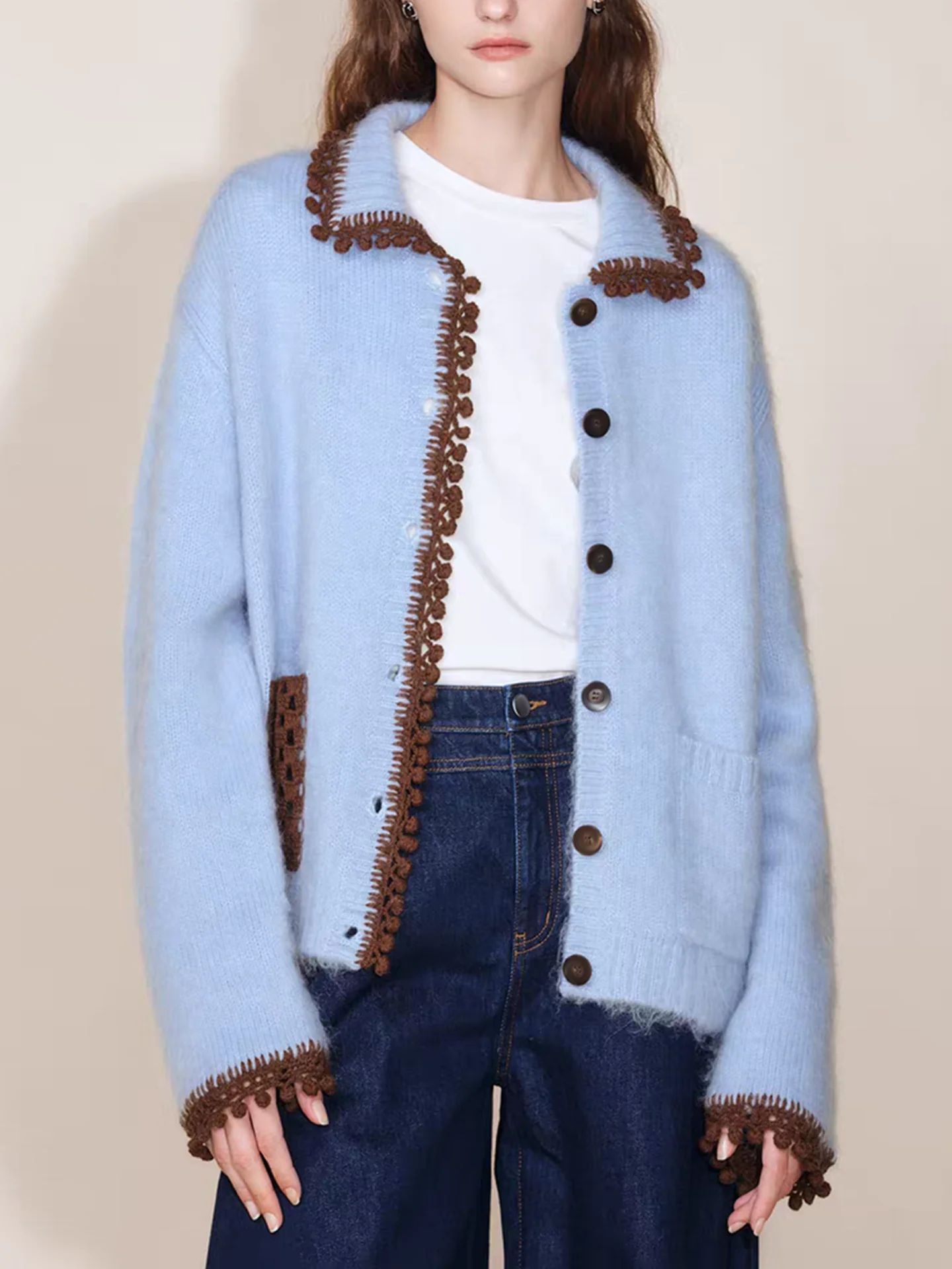 Soft Tone Knitted Woolen Cardigan Coat for Women Winter Autumn Season Regular Fit Long Sve Comfortable Breathable Outerwear
Soft Tone Knitted Woolen Cardigan Coat for Women Winter Autumn Season Regular Fit Long Sve Comfortable Breathable Outerwear