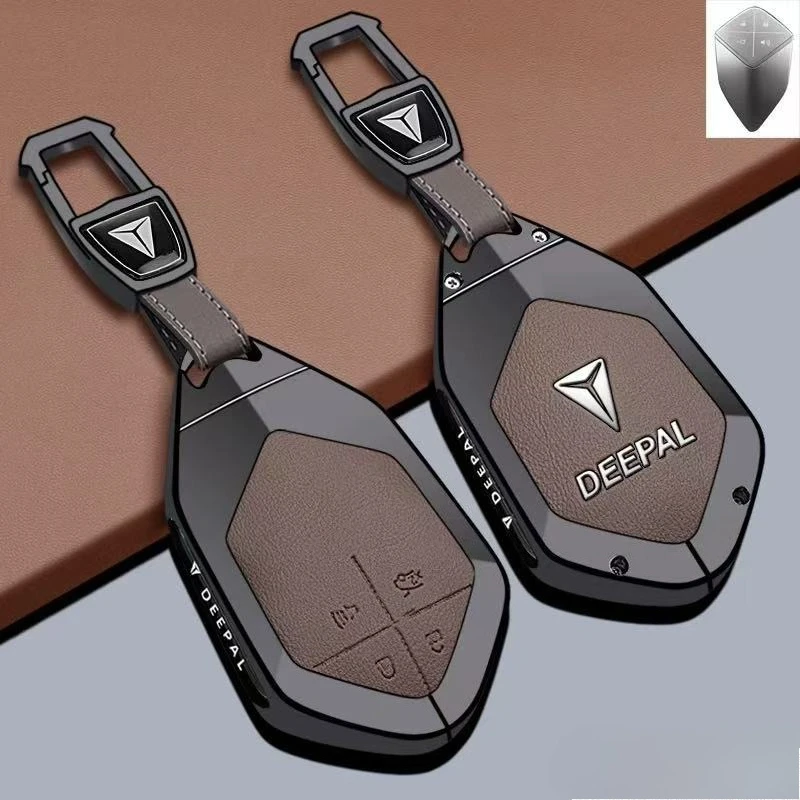 Zinc Alloy Key Fob Cover for Deepal SL03/S05/L07/S07/G318/S7 AD, Heavy Duty Metal Protective Case Shell with Keychain Keybag
Zinc Alloy Key Fob Cover for Deepal SL03/S05/L07/S07/G318/S7 AD, Heavy Duty Metal Protective Case Shell with Keychain Keybag