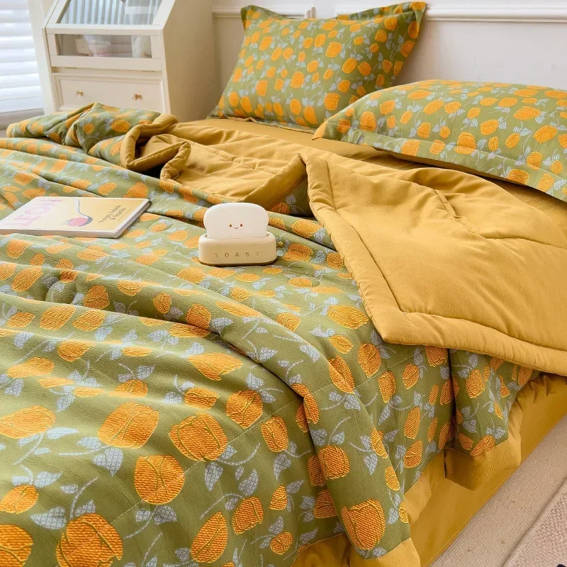 Cotton Summer Double-sided Cool Feeling Summer Quilt Queen Smooth Ice Silk Cooling Blanket Summer Comforter
Cotton Summer Double-sided Cool Feeling Summer Quilt Queen Smooth Ice Silk Cooling Blanket Summer Comforter