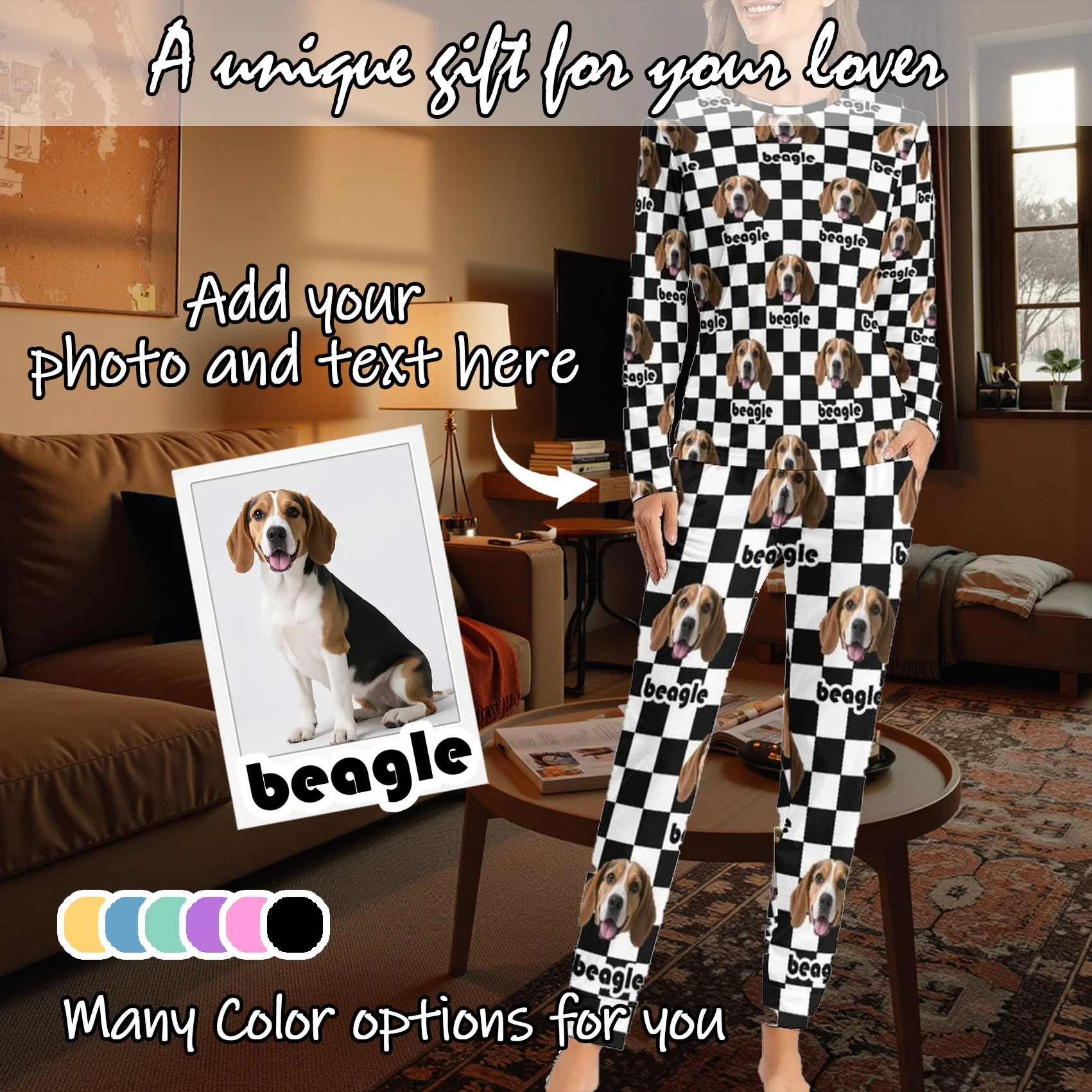 Custom Women Pajamas with Face homewear Custom Women long Sleeve Pajama Set Personalized gift family couple pet
Custom Women Pajamas with Face homewear Custom Women long Sleeve Pajama Set Personalized gift family couple pet
