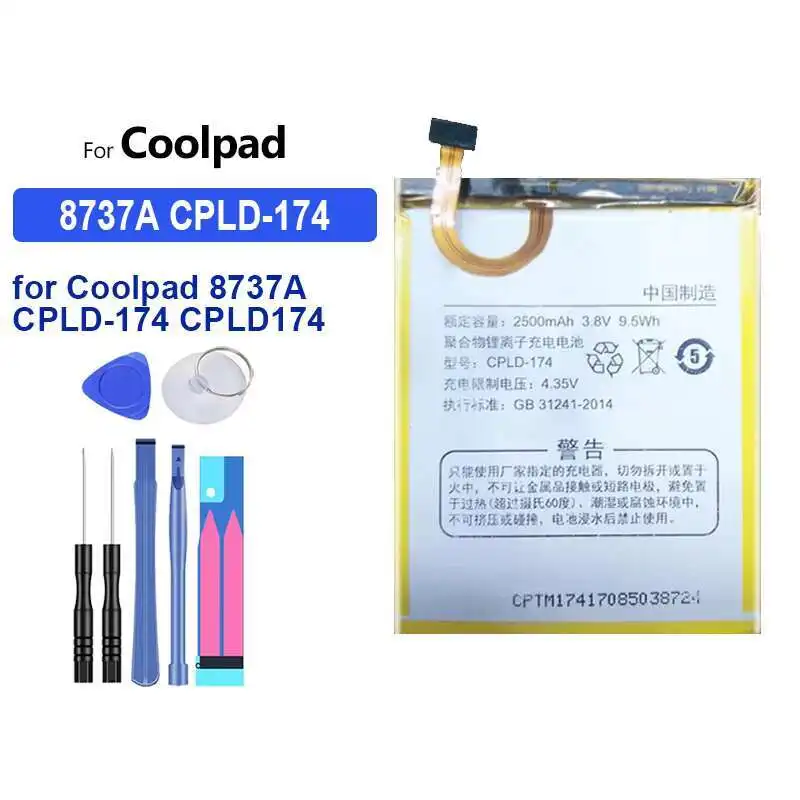 Для Coolpad 8737A Cpld-174 CPLD174 аккумулятор мобильного телефона высокой совместимости 2800 мАч
Для Coolpad 8737A Cpld-174 CPLD174 аккумулятор мобильного телефона высокой совместимости 2800 мАч