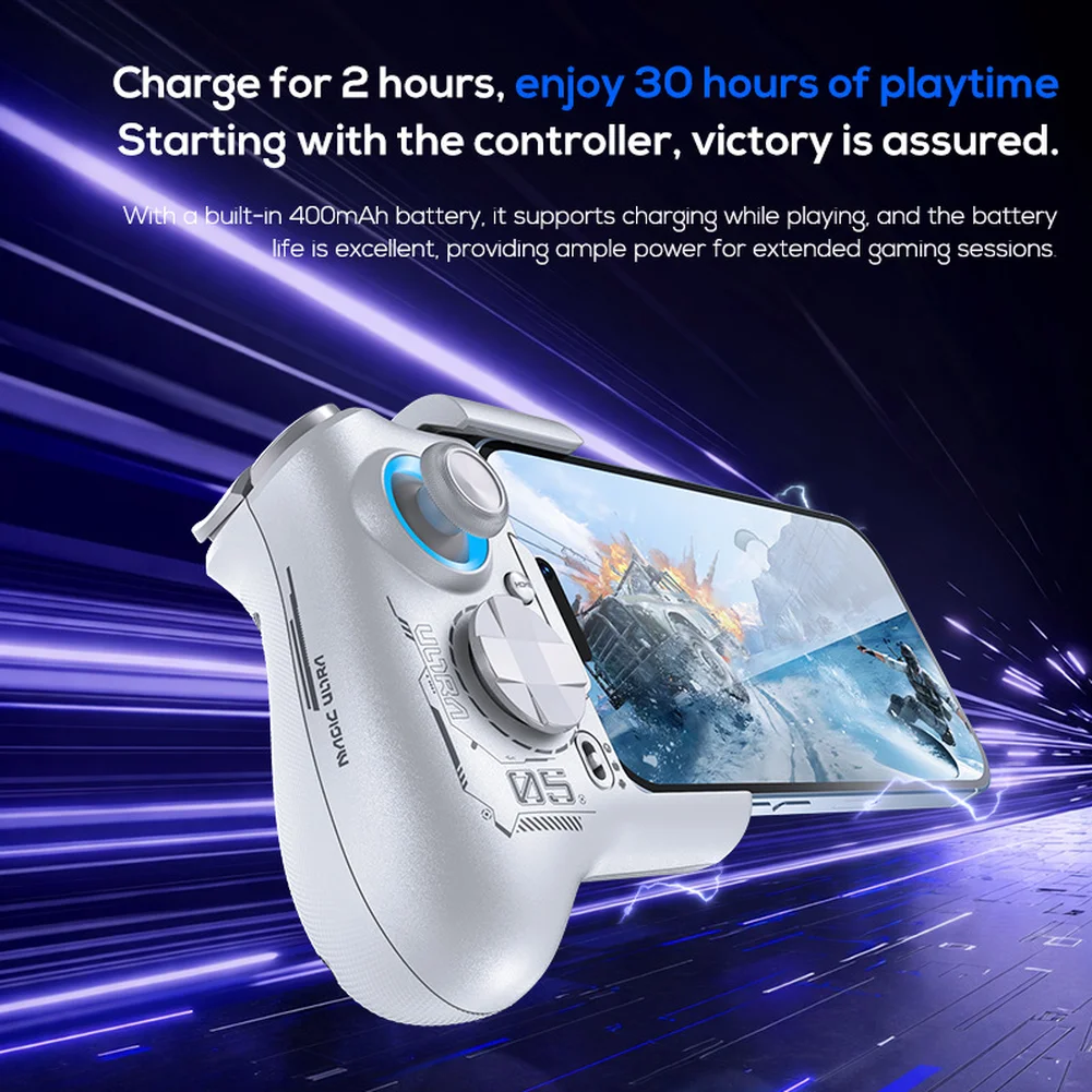 Mb05 Mobile Game Controller For Android Gamers Stretchable Game Controller With Hall Trigger Mobile Phone Gamepad Game Accessory
Mb05 Mobile Game Controller For Android Gamers Stretchable Game Controller With Hall Trigger Mobile Phone Gamepad Game Accessory