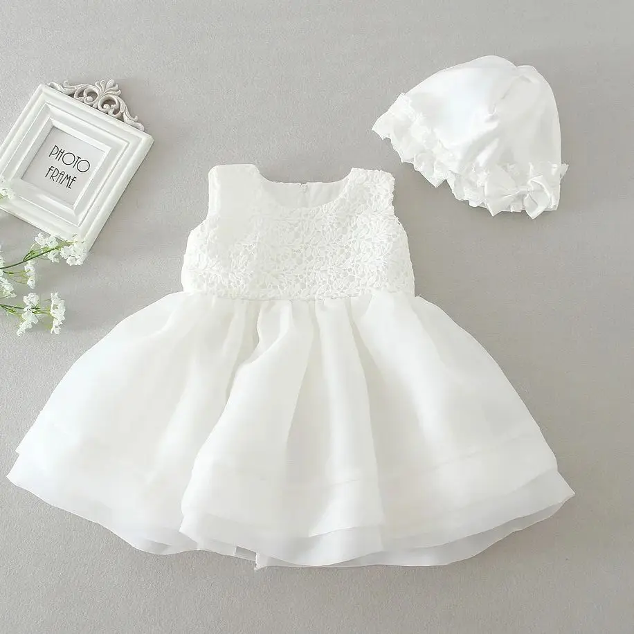 Puffy Baby Girl Baptism Dresses Birthday Kids' Christening Dress with Hat Infant White Clothing
Puffy Baby Girl Baptism Dresses Birthday Kids' Christening Dress with Hat Infant White Clothing