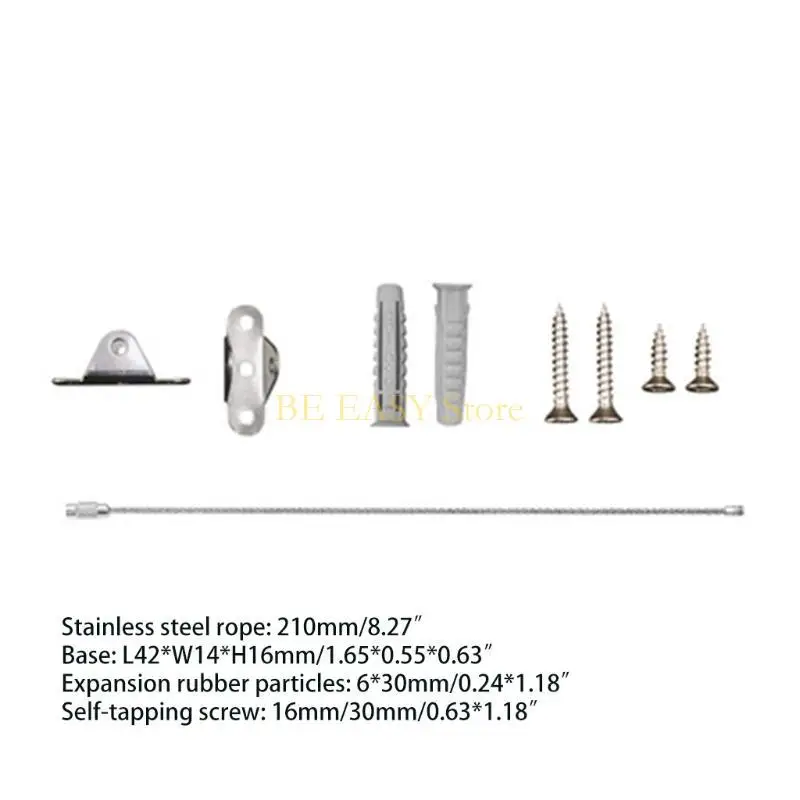 E28F Prevent Falling Anti-tip Earthquake Furniture Straps Heavy-duty Furniture Wall Anchors Child Pet Metal Safety Straps
E28F Prevent Falling Anti-tip Earthquake Furniture Straps Heavy-duty Furniture Wall Anchors Child Pet Metal Safety Straps
